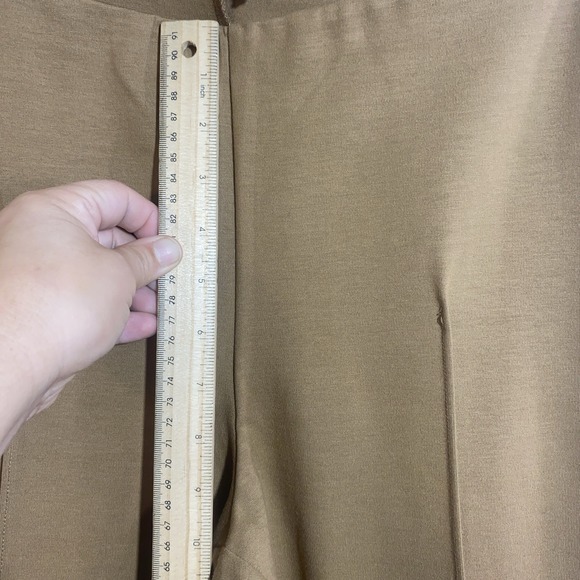 Everlane Dream Pant Kick Flare Camel Tan Women's Size Large NWT - Picture 3 of 10